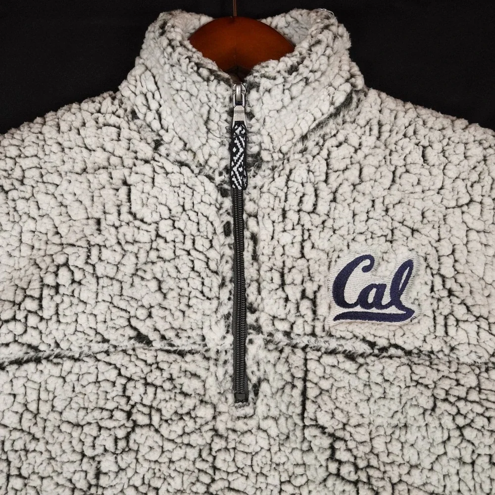 Boxercraft Sherpa Pullover Mens XS Grey Cal Berkeley Quarter Zip Fleece
